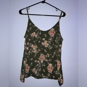 Forever 21 Sheer Floral Tank Top